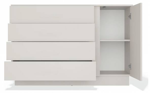 Kommode Linus Beige - Holzwerkstoff - 125 x 84 x 40 cm