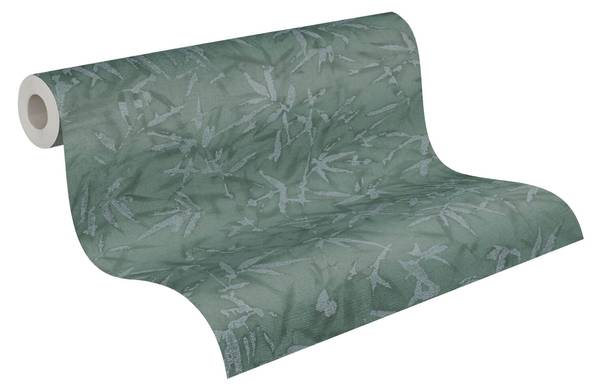 Vliestapete 790465-GU Grün - Textil - 53 x 1 x 1005 cm