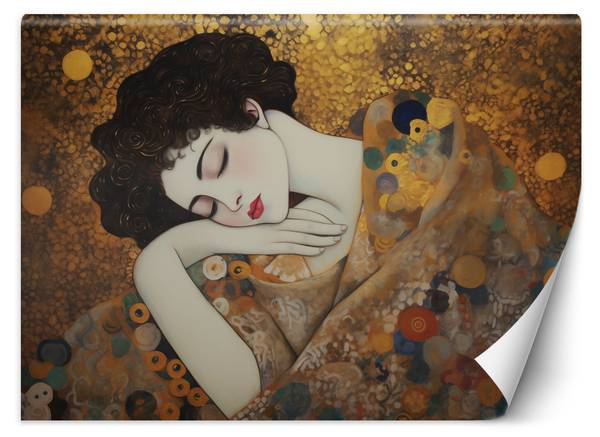 Fototapete Weibliches Gesicht G. Klimt 150 x 105 cm