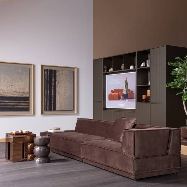 Beistelltisch Breno Braun - Eisen - 30 x 46 x 30 cm