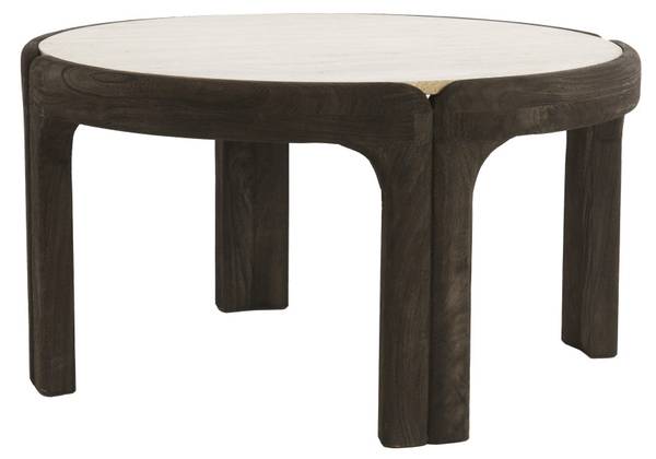 Tisch ALI Grau - Massivholz - 75 x 40 x 75 cm