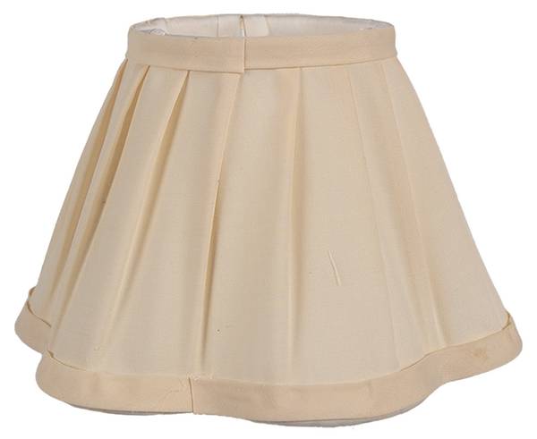 Lampenschirm Frank Beige - Textil - 20 x 13 x 20 cm