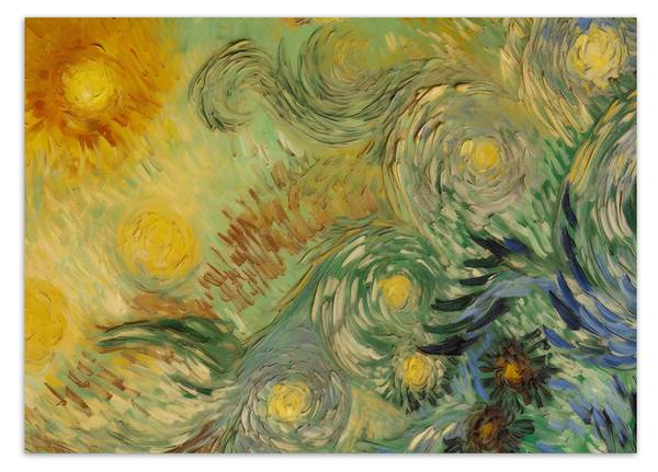 Fototapete Sonnenblumen abstrakt 400 x 280 cm