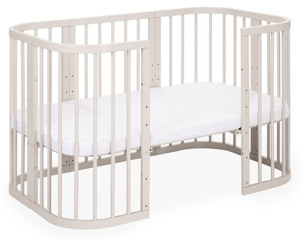 Babybett CLASSIC 7in1 2-tlg. Beige - Buche - 78 x 75 x 128 cm