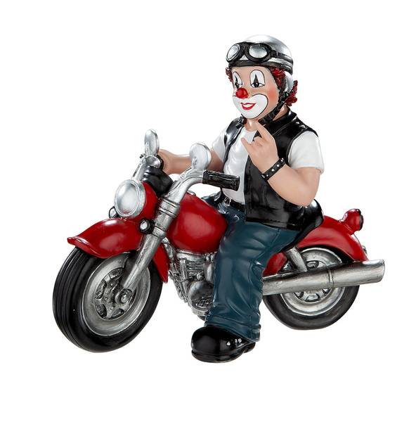 Clown Heavy Biker Kunststoff - 14 x 12 x 7 cm