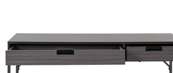 Schreibtisch AURORA Braun - Metall - 50 x 76 x 120 cm