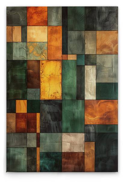 Leinwandbild Block Art Chess 80 x 120 cm