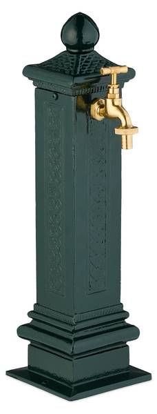 Fontaine extérieure de jardin Vert foncé - Doré