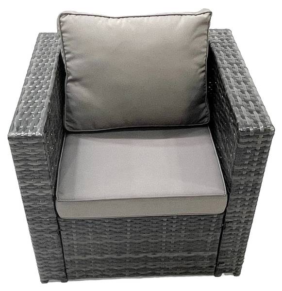 Lounge Gartenmöbel Set U(4-7er-Set) Grau - Webstoff - Kunstharz - 177 x 66 x 65 cm