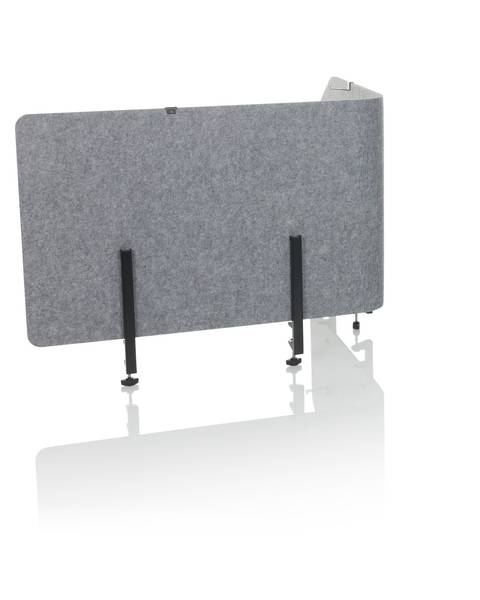 Tischtrennwand FLEXMIUT T TOP Grau - Polypropylen - 1 x 50 x 160 cm