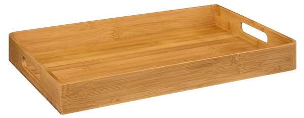 Serviertabletts BAMBOU CUISINE 2er-Set Beige - Bambus - 30 x 5 x 46 cm