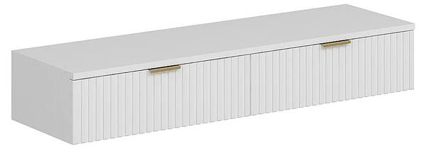 Konsolentisch FRALYN Weiß - Holz teilmassiv - 35 x 20 x 120 cm