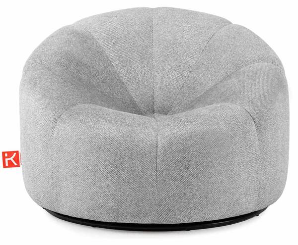 Draaifauteuil Toca grijs - metaal - textiel - 91 x 72 x 91 cm