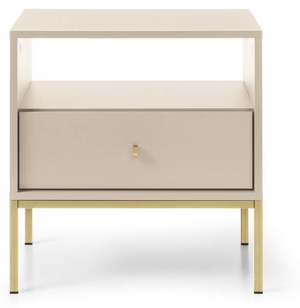 Table de Chevet Firwood Beige - Doré