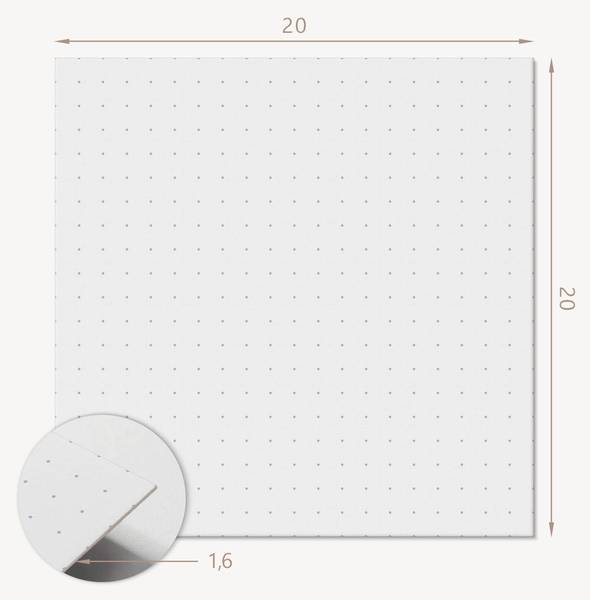 Vinylfliese PunktNetz 20er-Set 20 x 20 cm