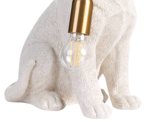 Tischlampen LUCKY Weiß - Kunststoff - 28 x 41 x 23 cm