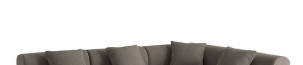 Ecksofa sofaMOUS mit Ottomane Kaffeebraun