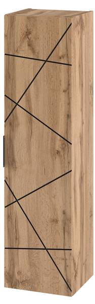 Hängesäule Teren Braun - Holzwerkstoff - 35 x 130 x 32 cm