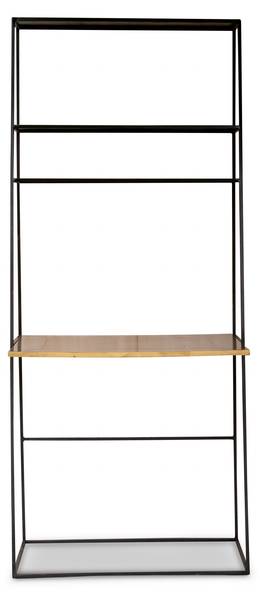 Schreibtisch Boston Schwarz - Metall - 60 x 190 x 80 cm
