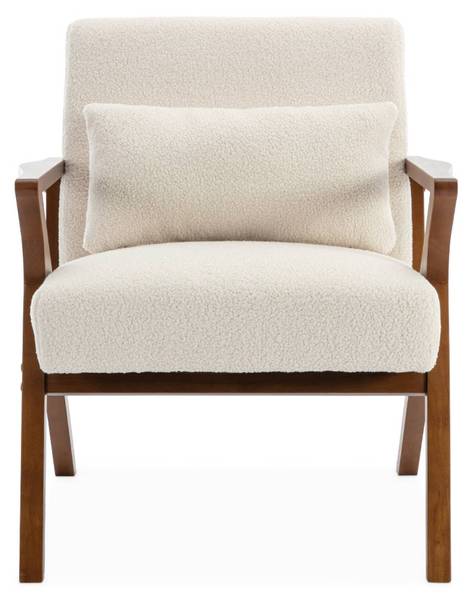 Sessel Weiß - Textil - 75 x 81 x 70 cm