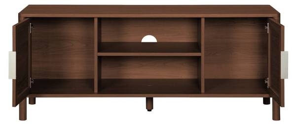 TV-Möbel Etta Braun - Rattan - 39 x 50 x 120 cm