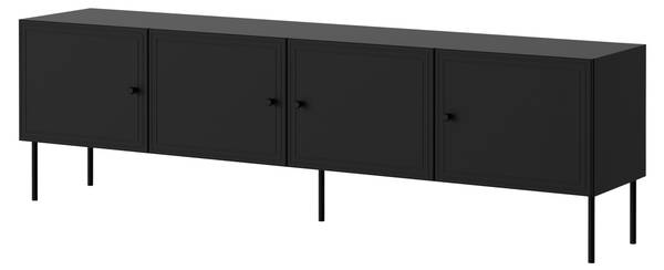TV-Lowboard Palazzo Bis 4D Schwarz