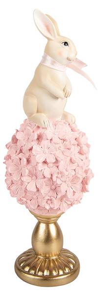 Dekorationsfigur Kaninchen 90924 Beige - Kunststoff - 11 x 32 x 11 cm