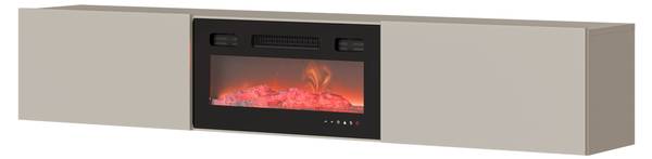 TV-Lowboard mit Kamin Govi Kaschmir