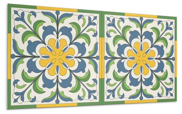 Klebepaneele Blatt Motiv 100 x 50 cm