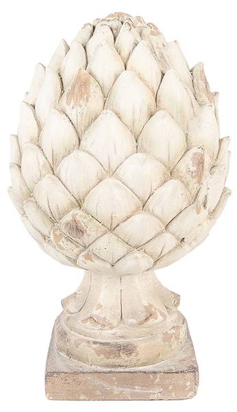 Ornament Tannenzapfen Deco&Kieran Beige - Keramik - 23 x 41 x 23 cm