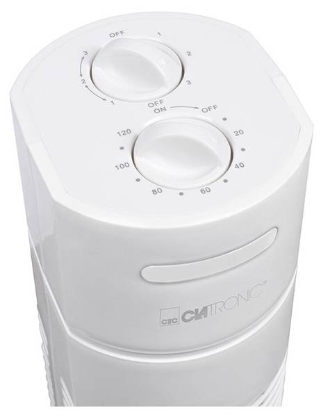 Turm Oszillierender Ventilator  TVL 3770 Weiß - Kunststoff - 22 x 78 x 22 cm