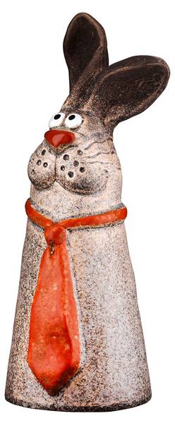 Zaunfigur Klaus Claudia 2er Set Braun - Keramik - 10 x 23 x 10 cm