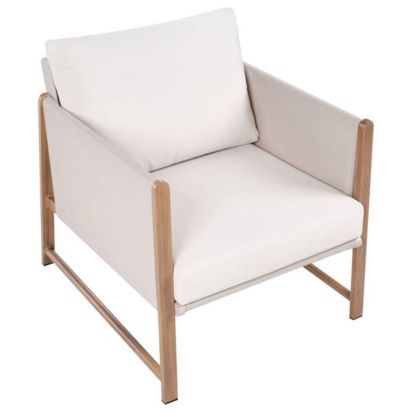 Zitgroep NOLA 5-delig beige - bruin - metaal - Breedte: 83 cm