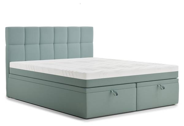 Boxspringbett Gotu Türkis - Liegefläche Länge: 160 cm