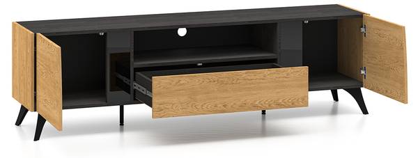 TV-Möbel Soah Braun - Holzwerkstoff - 180 x 52 x 40 cm