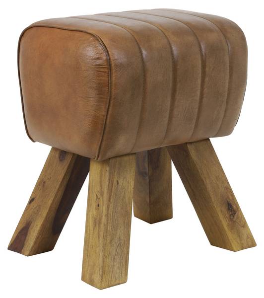 Hocker Ramy Braun - Holzwerkstoff - 31 x 46 x 40 cm