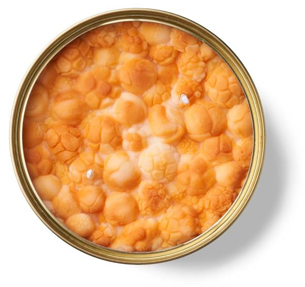 Duftkerze Caramel Popcorn Beige - Wachs - 10 x 6 x 10 cm