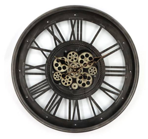 Wanduhr ASTORIA Schwarz - Metall - 60 x 60 x 60 cm