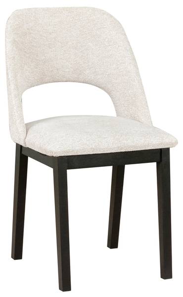 Stuhl MONTI 2 (2er Set) Schwarz - Creme - 45 x 45 cm