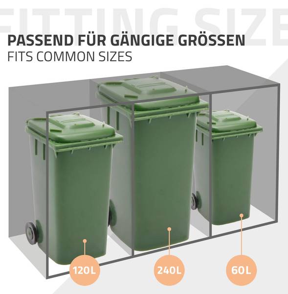Abri à poubelles NAPOLI Largeur : 68 cm