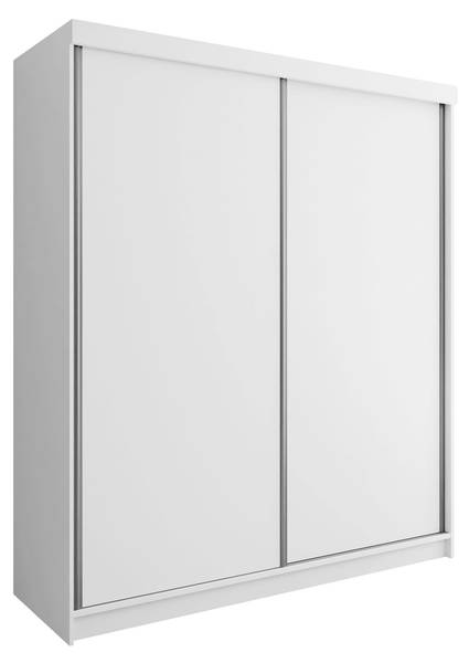 Schiebetürenschrank Top 25 Weiß - Durchmesser: 200 cm