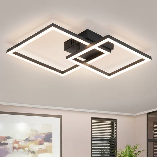 LED Pendelleuchte Burns Ⅲ Schwarz - Flammenanzahl: 2