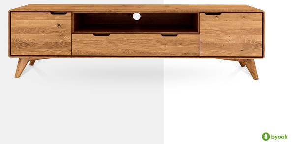 GREG HIFI-Schrank Kernbuche