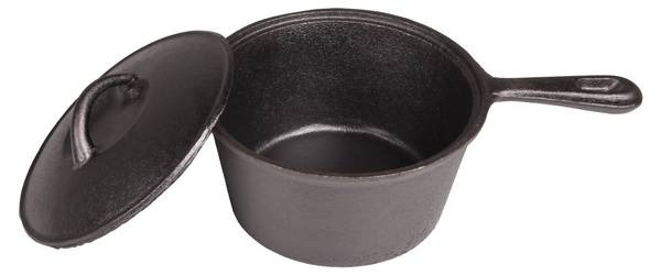 Kochset SIENA 6-teilig Schwarz - Metall - 34 x 24 x 55 cm