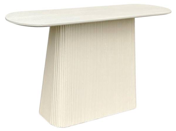 Konsolentisch Patrice Weiß - Massivholz - 140 x 80 x 40 cm