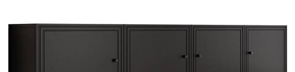TV-Lowboard Palazzo Bis 4D Schwarz