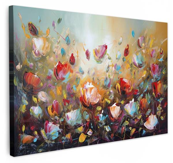 LEINWANDBILD Blumen 60 x 40 x 60 cm