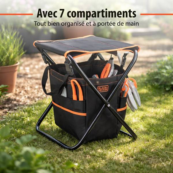 Tuinstoel MEBLTU5470031 Schwarz - Textil - 36 x 4 x 50 cm