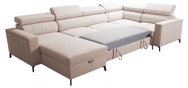 Ecksofa Baltico V 1 Beige - Ecke davorstehend links