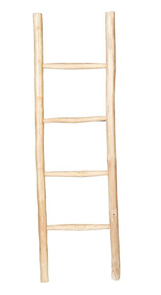 Handtuchleiter CLARA Beige - Massivholz - 44 x 150 x 5 cm